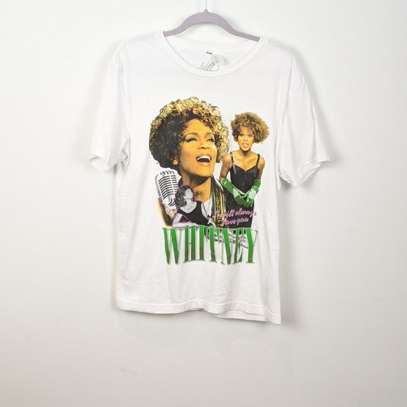 Whitney Houston Retro T Shirt medium